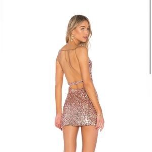 H:ours Vega Sequin Mini Dress in Quarts
